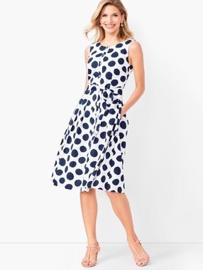 Talbots | Dot Poplin Shirtdress